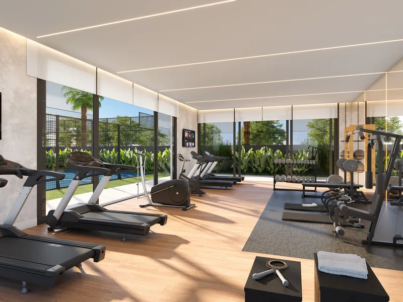 Espaço fitness do condomínio